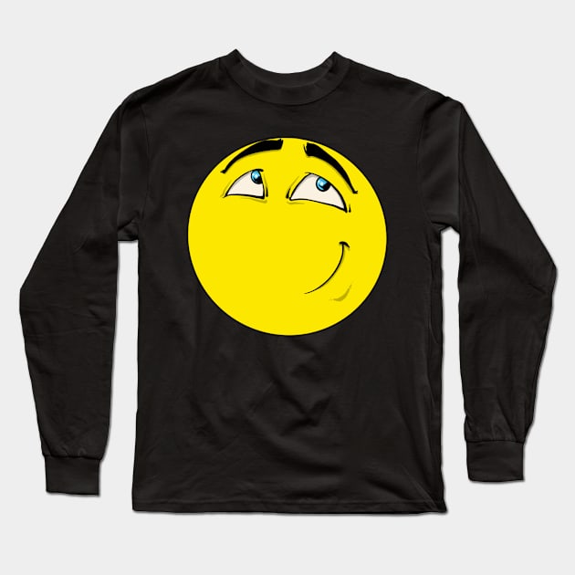 Smirk Long Sleeve T-Shirt by WantedHero.com